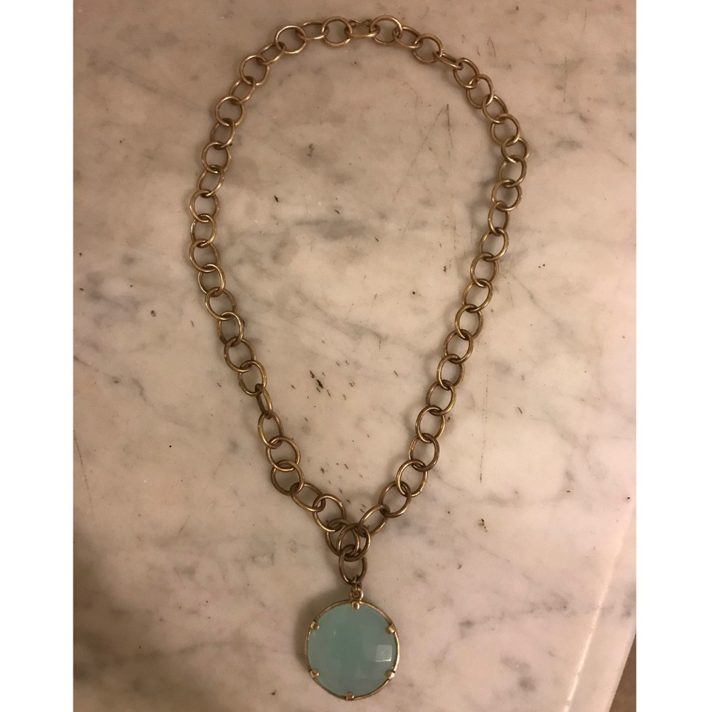 Julie Vos green and gold necklace